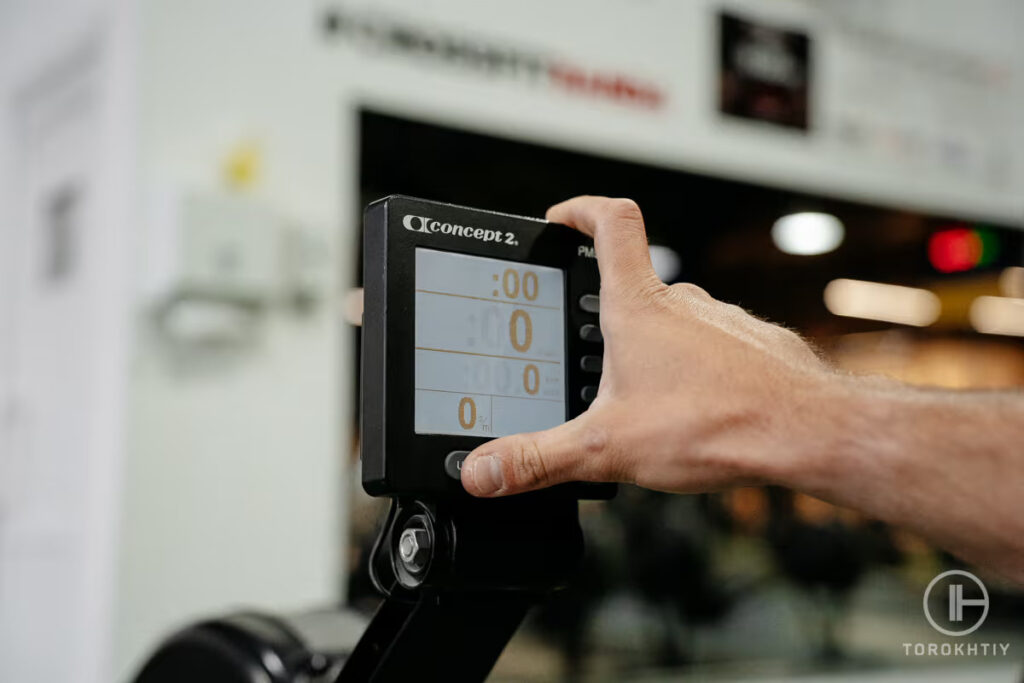 rowing machine screen