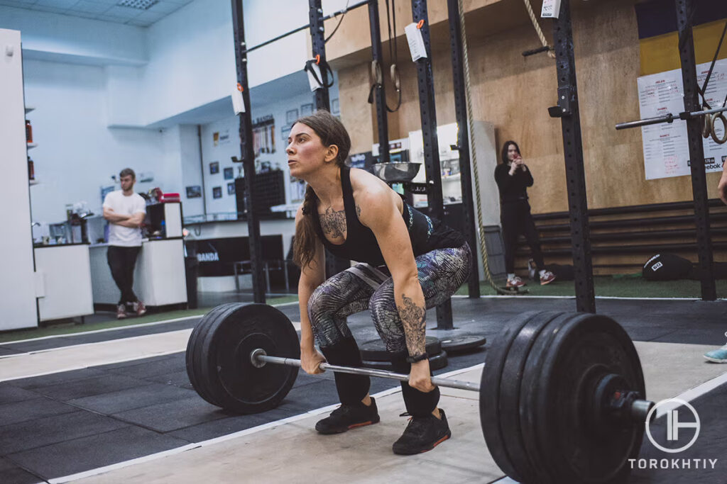 woman working out