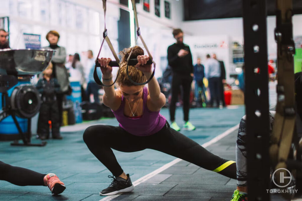 Female trx workout