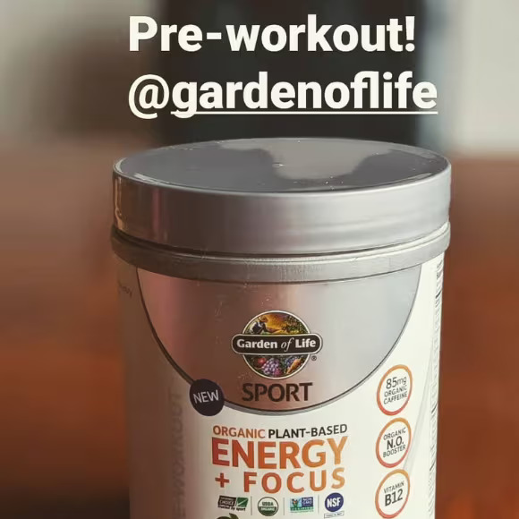 Garden of Life Sport Organic Plant-Based Energy instagram