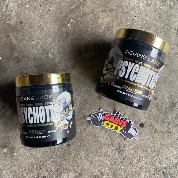 Insane Labz Psychotic Gold, High Stim Pre Workout Powder instagram