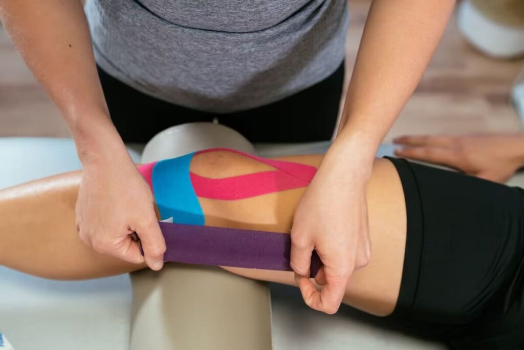 Kinesiology Tape on Knee