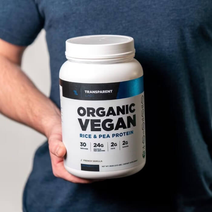 Performing Transparent Labs Vegan Rice & Brown Rice Protein