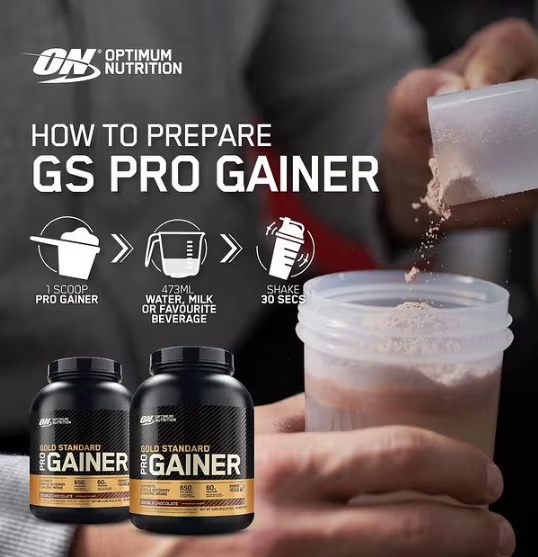 optimum nutrition gold standard gainer powder sample