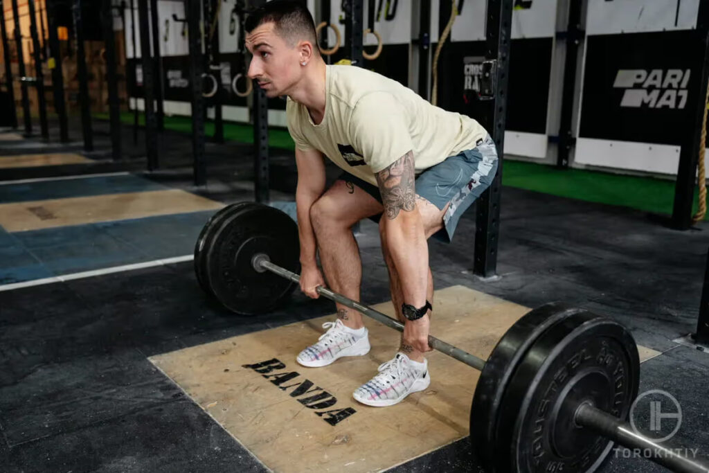 weightlifting in gym