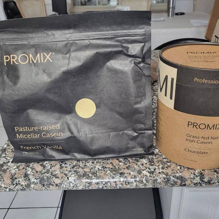 promix post workout on table