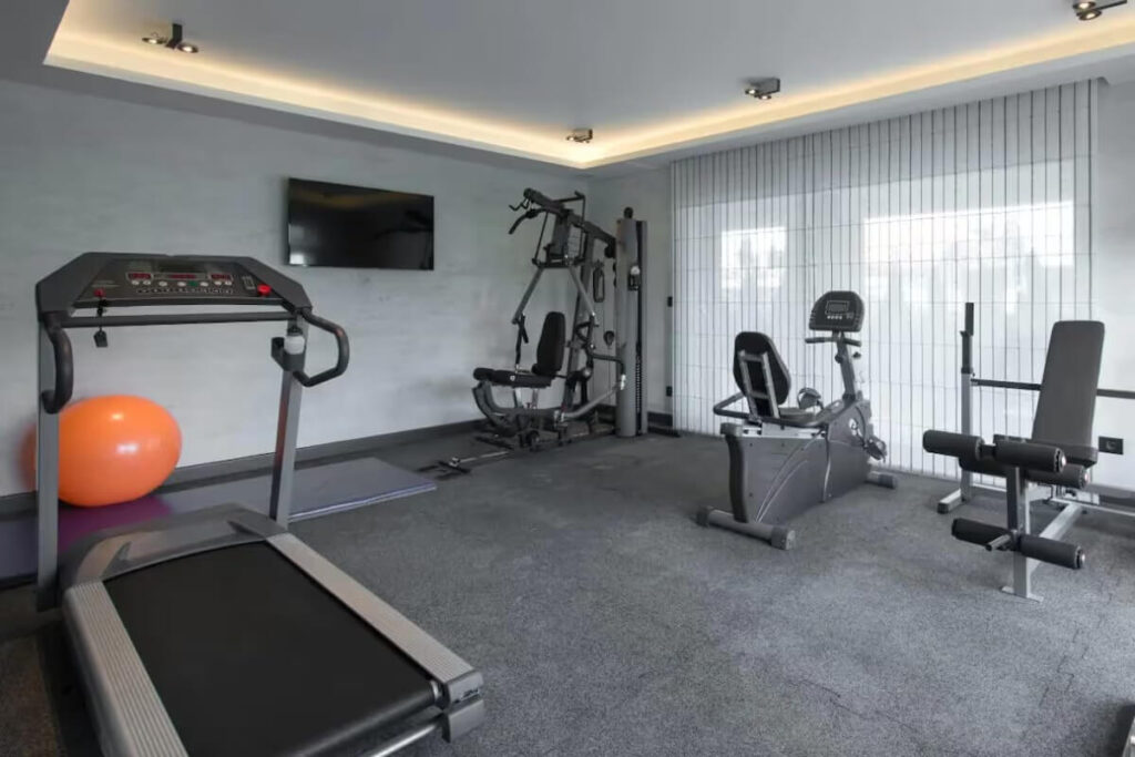 review of exercise machines on home gym flooring