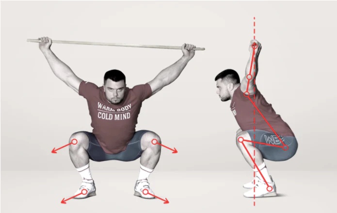 squat position