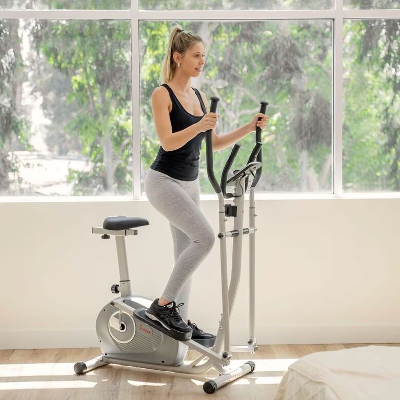 Sunny Magnetic Elliptical Bike - 2 in 1 Elliptical Upright Bike Instagram