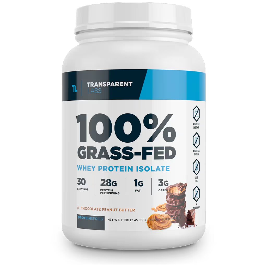 transparent labs grass fed powder sample